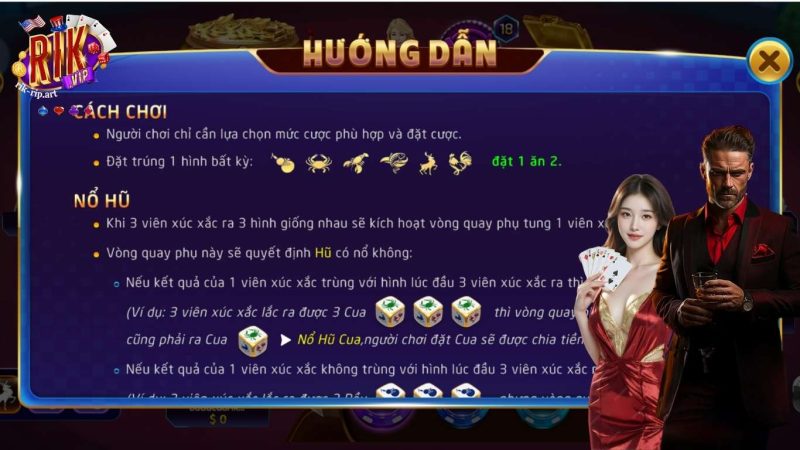Luật chơi bầu cua Rikvip